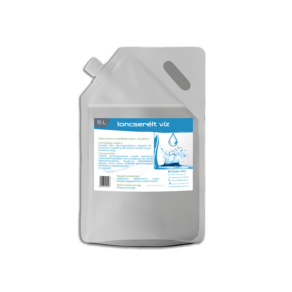 Ioncserélt víz doypack 5 l